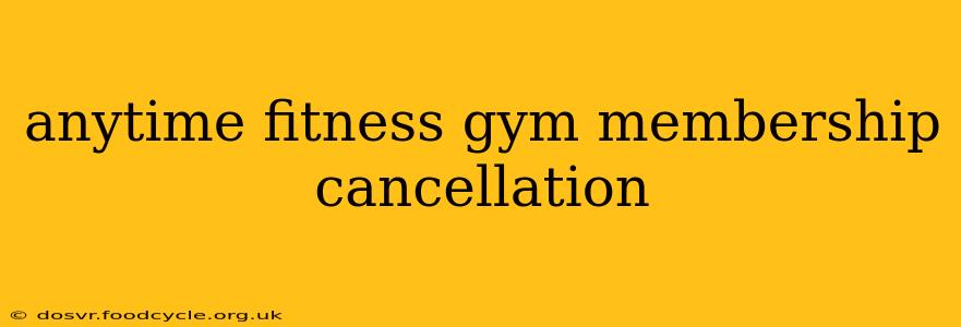anytime fitness gym membership cancellation