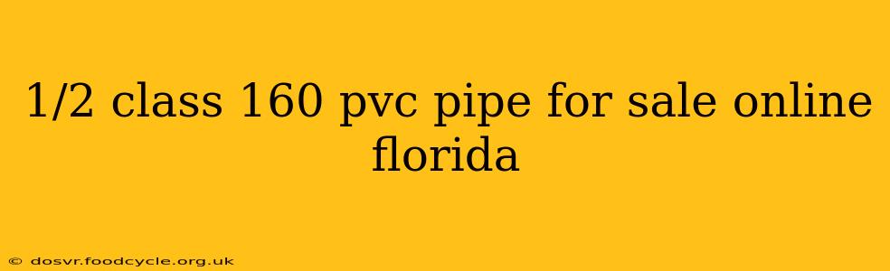 1/2 class 160 pvc pipe for sale online florida