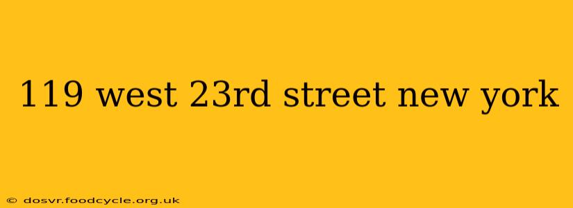 119 west 23rd street new york