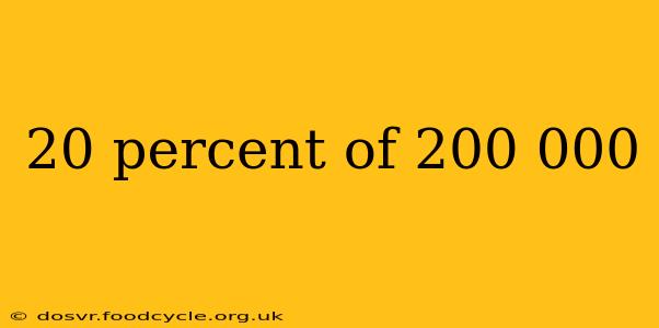 20 percent of 200 000