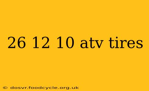 26 12 10 atv tires