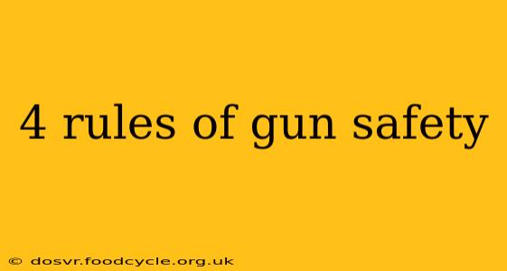 4 rules of gun safety