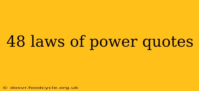 48 laws of power quotes