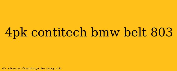 4pk contitech bmw belt 803