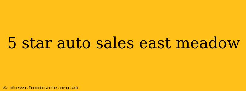 5 star auto sales east meadow