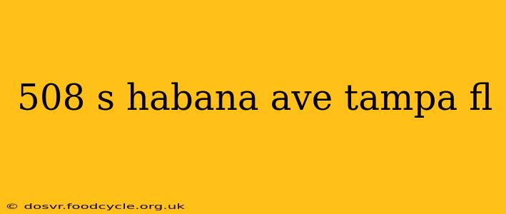 508 s habana ave tampa fl