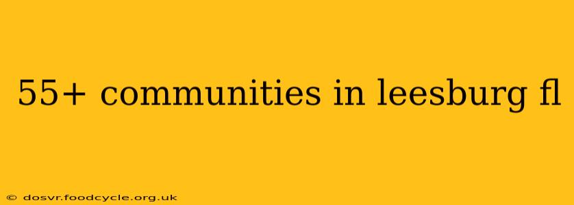 55+ communities in leesburg fl