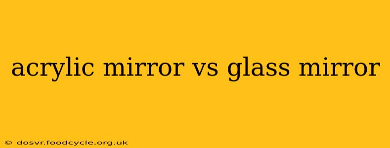 acrylic mirror vs glass mirror