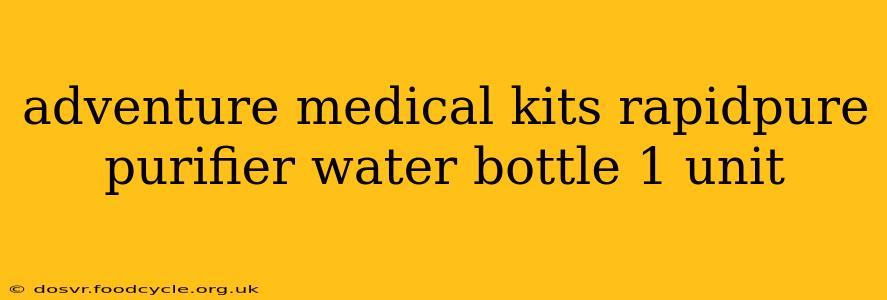adventure medical kits rapidpure purifier water bottle 1 unit