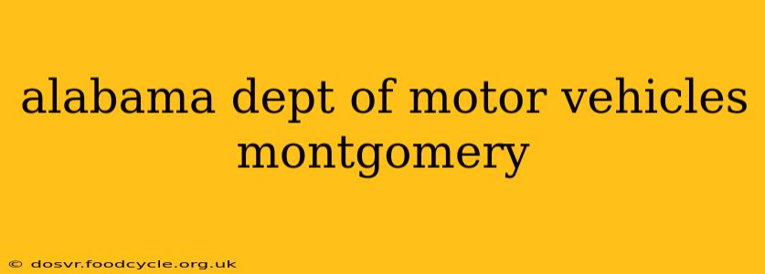 alabama dept of motor vehicles montgomery