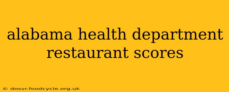 alabama health department restaurant scores