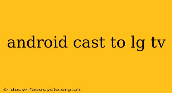 android cast to lg tv