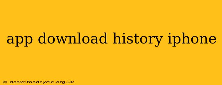 app download history iphone