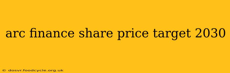 arc finance share price target 2030