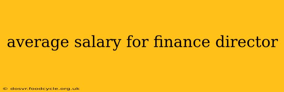 average salary for finance director