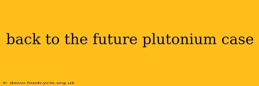 back to the future plutonium case