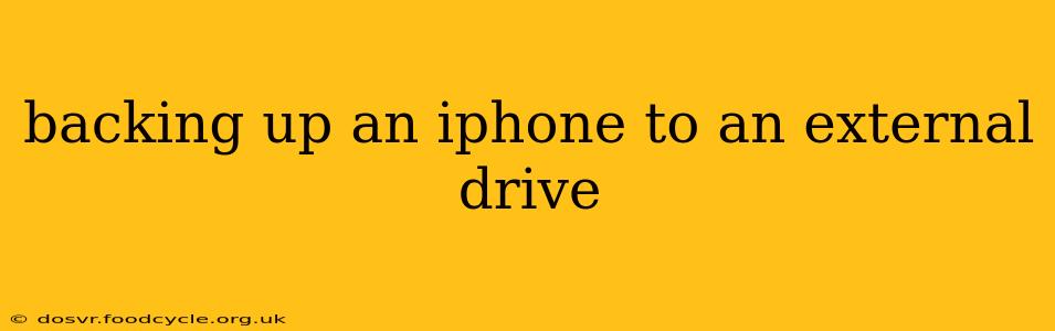 backing up an iphone to an external drive