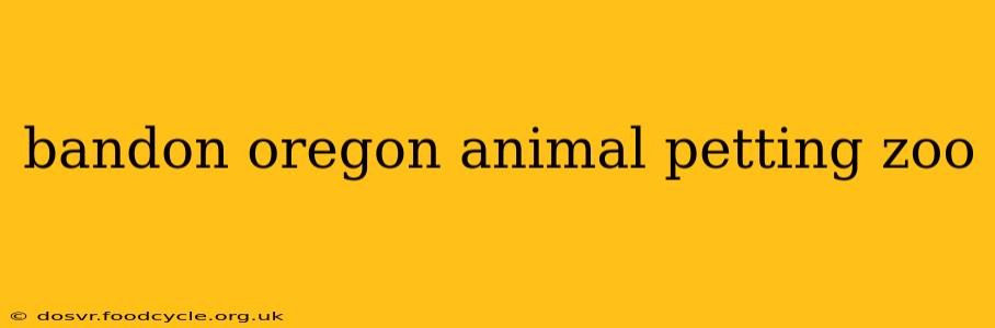 bandon oregon animal petting zoo