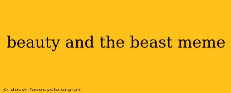 beauty and the beast meme
