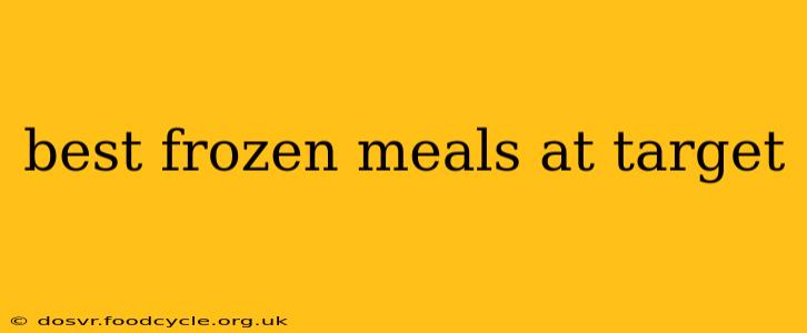 best frozen meals at target