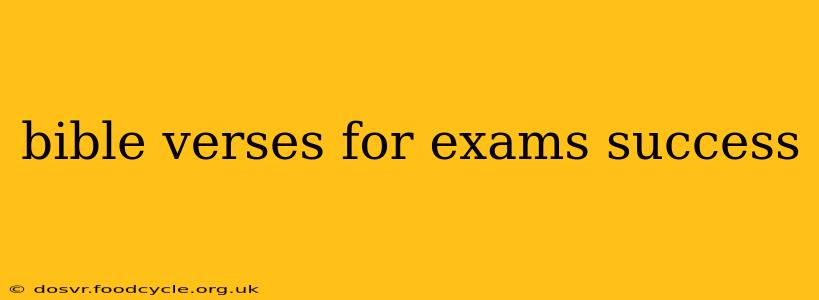 bible verses for exams success