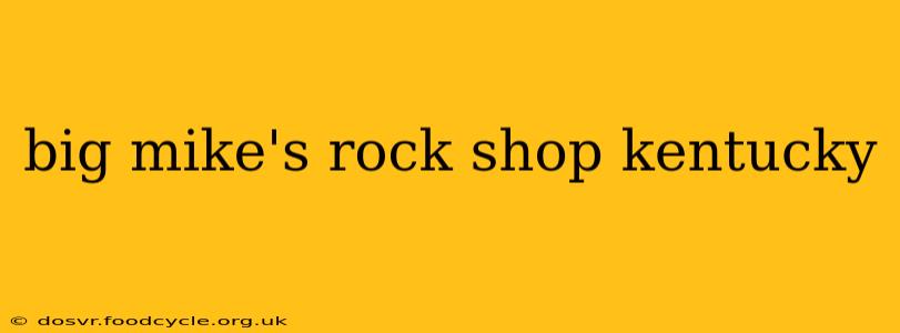 big mike's rock shop kentucky