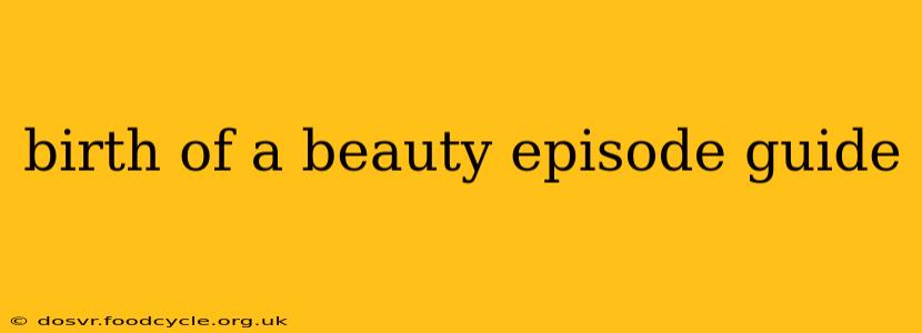 birth of a beauty episode guide