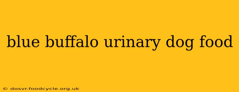 blue buffalo urinary dog food