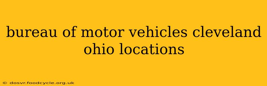 bureau of motor vehicles cleveland ohio locations