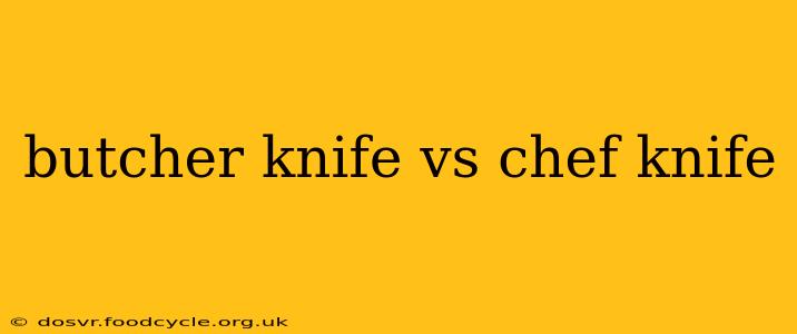 butcher knife vs chef knife
