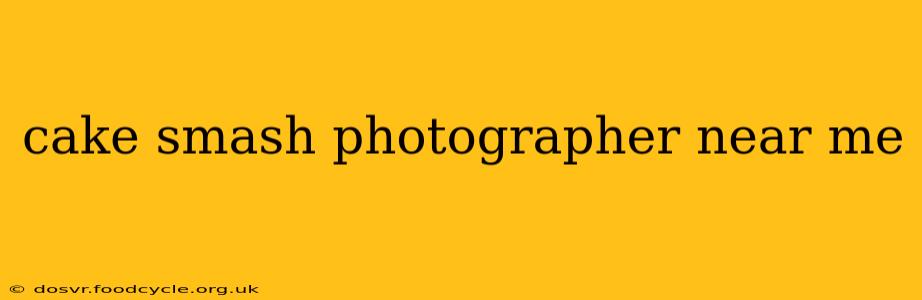 cake smash photographer near me