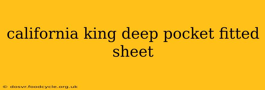 california king deep pocket fitted sheet