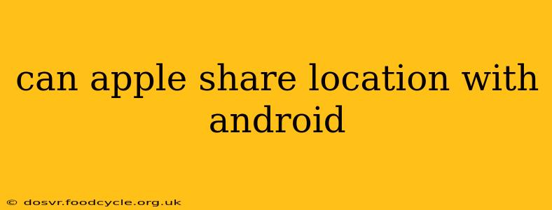 can apple share location with android