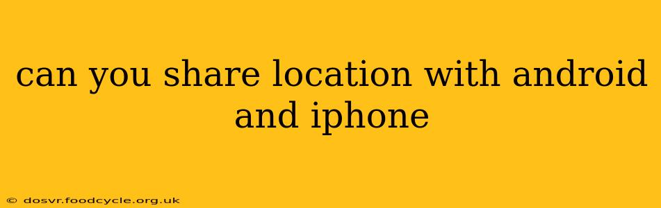 can you share location with android and iphone