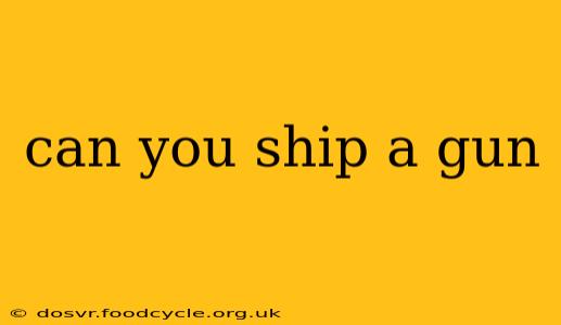 can you ship a gun