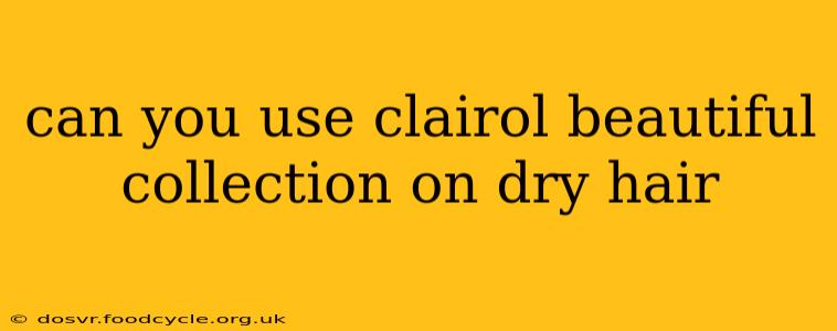 can you use clairol beautiful collection on dry hair