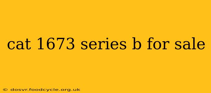 cat 1673 series b for sale