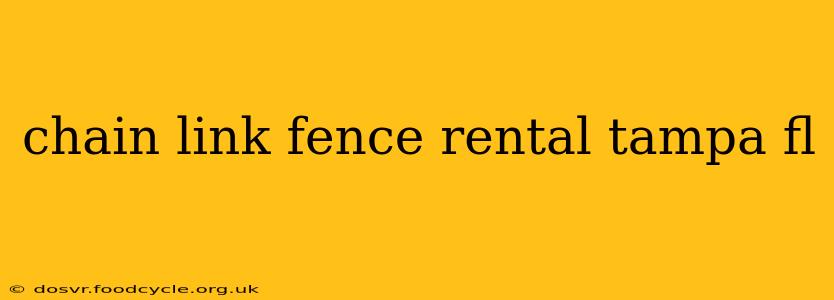 chain link fence rental tampa fl