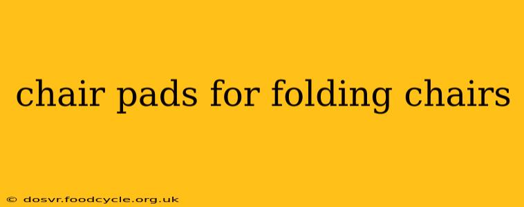 chair pads for folding chairs