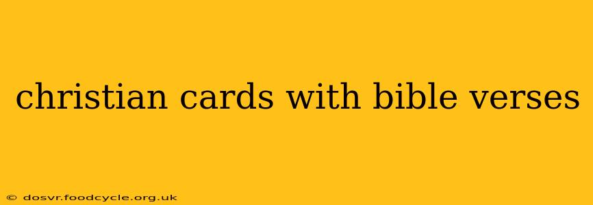 christian cards with bible verses