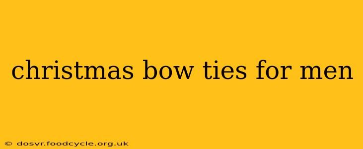 christmas bow ties for men