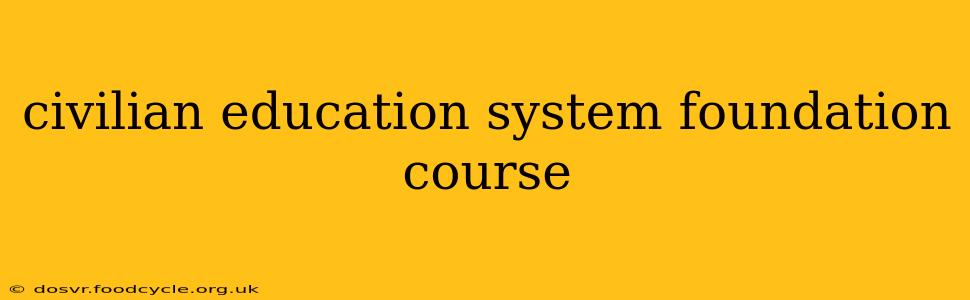 civilian education system foundation course