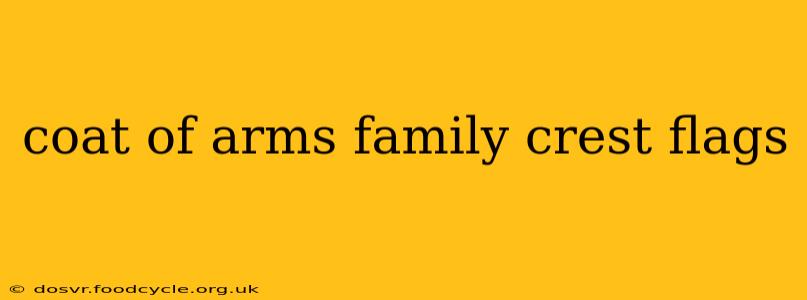 coat of arms family crest flags