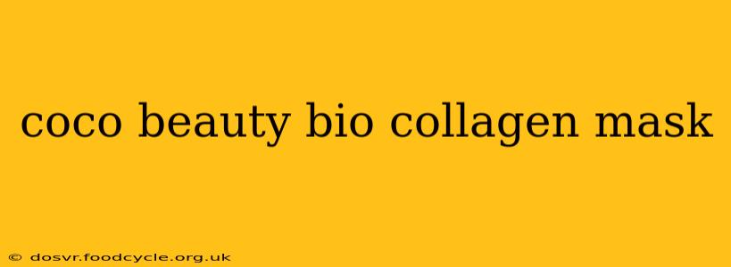 coco beauty bio collagen mask