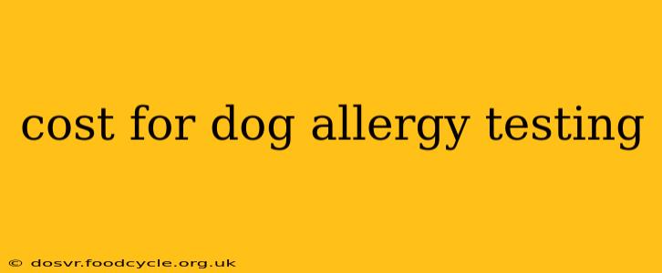 cost for dog allergy testing