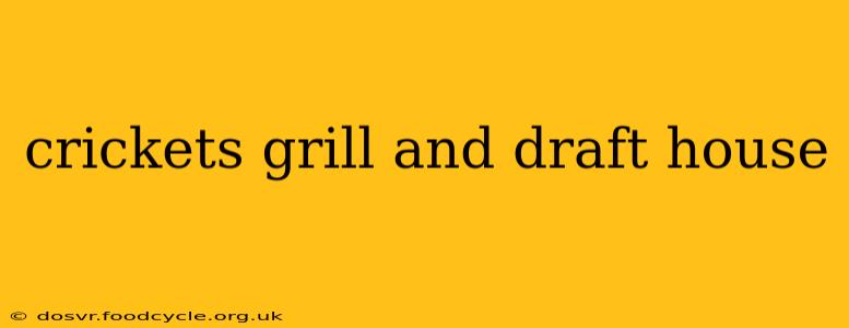 crickets grill and draft house