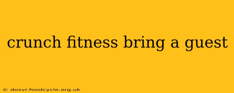 crunch fitness bring a guest