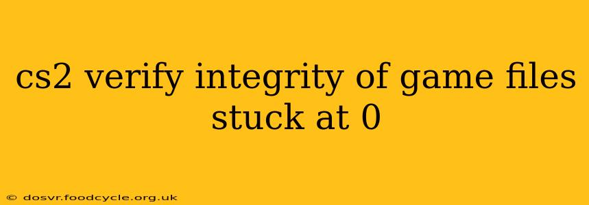 cs2 verify integrity of game files stuck at 0