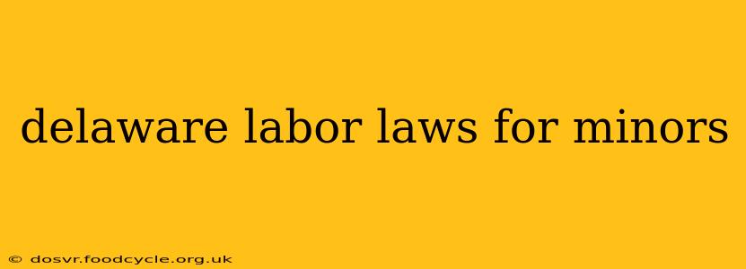 delaware labor laws for minors