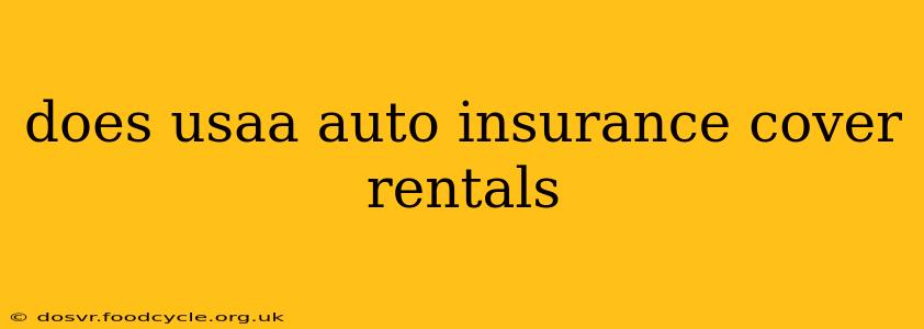 does usaa auto insurance cover rentals